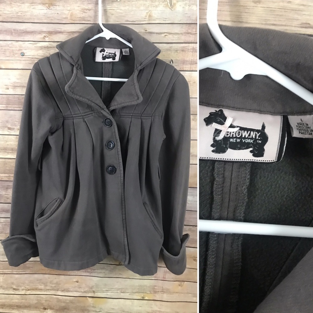 Sweater material pea coat